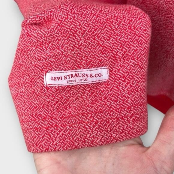 VTG 90s Levi's Red Tab Heritage Southwest Striped Knit Button Up Cardigan Size L - Picture 7 of 10